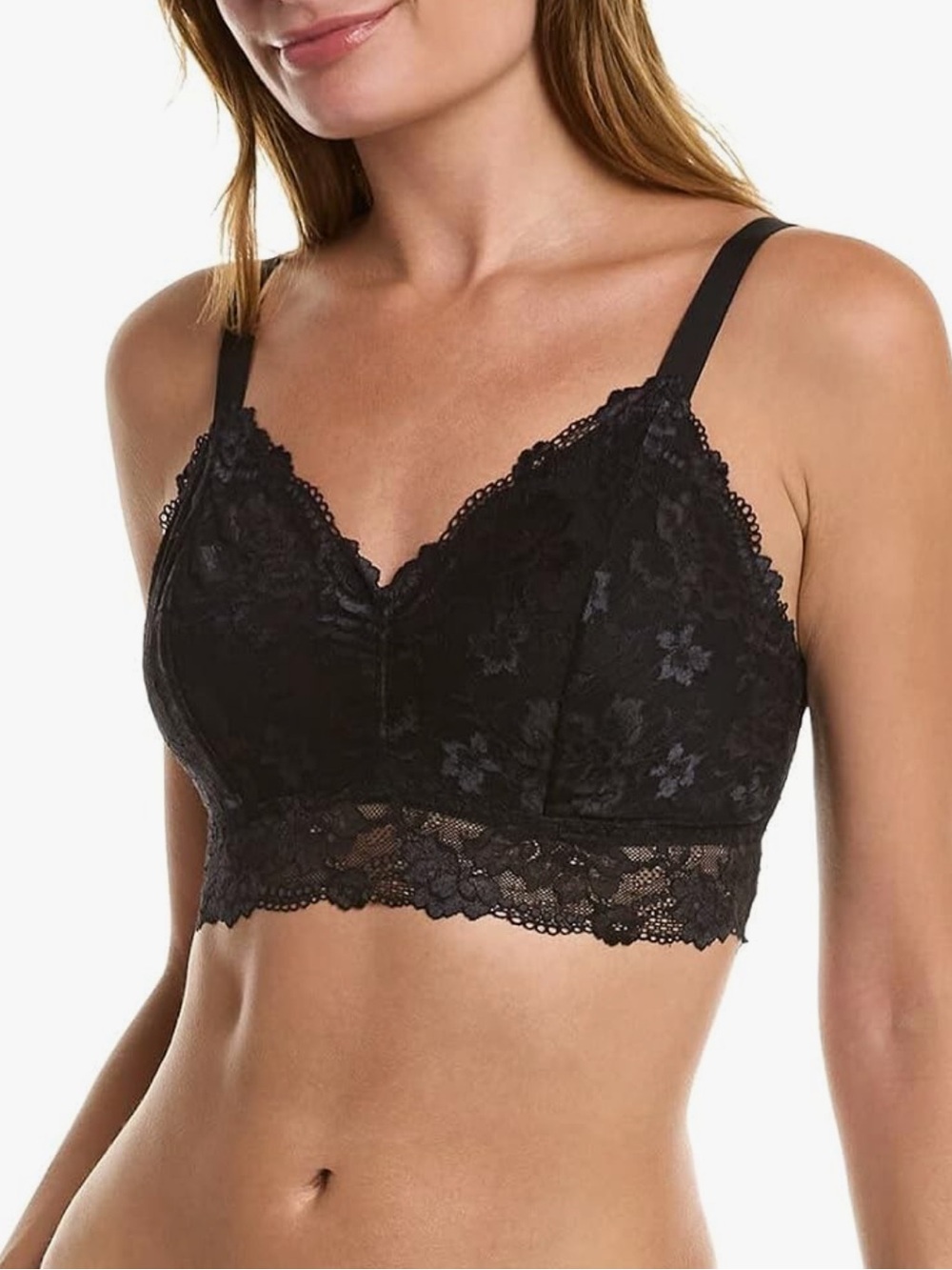 NWT Cosabella Savona Curvy Longline Bralette Size L Black SAVON1382 Made Italy